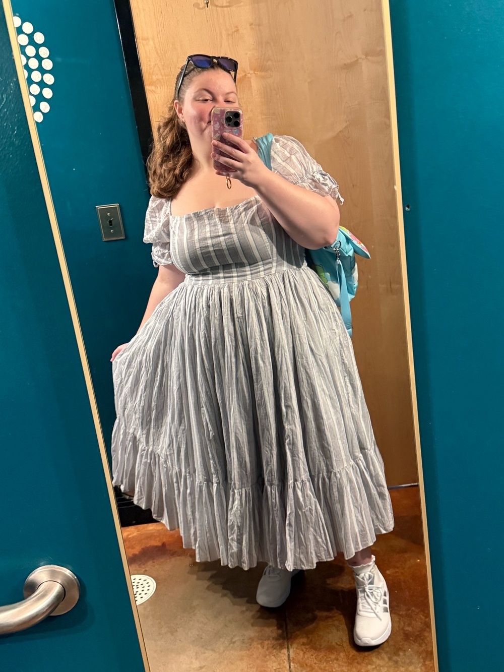 Selkie Lake Stripe Market Dress 🤍